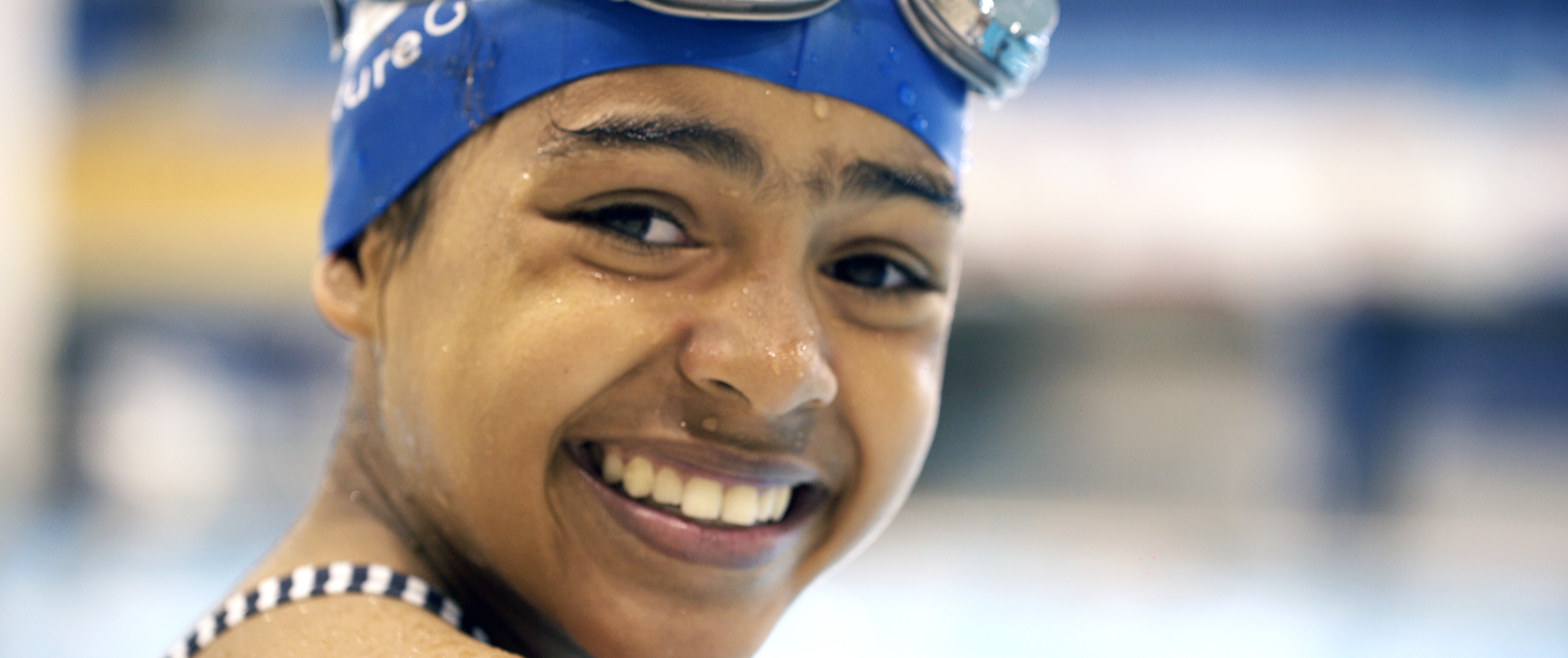 future gen close up 3 swimmer smiling