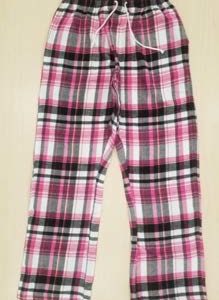 pink plaid pajama pants