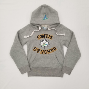 front of swim synchro sweatshirt, grey