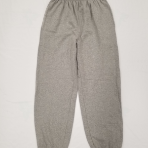 front of synchro sweat pants, grey