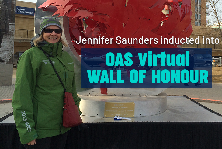 Jennifer Saunders is the first Wall of Honour inductee