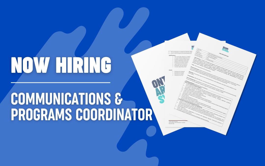 Now Hiring: Communications & Programs Coordinator